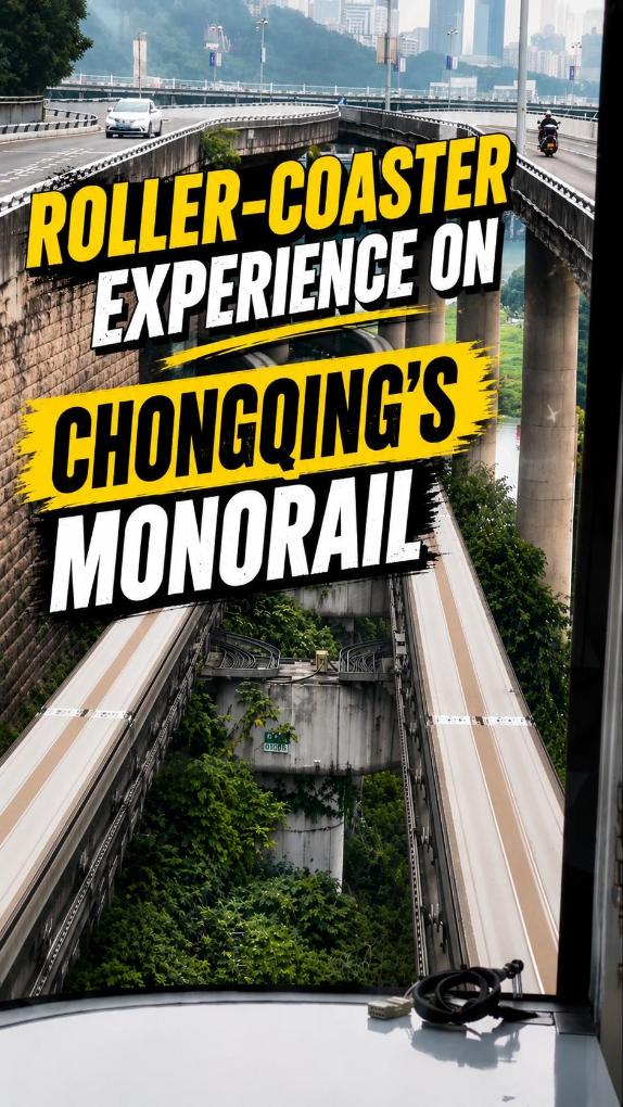Chongqing's monorail delivers roller-coaster experience