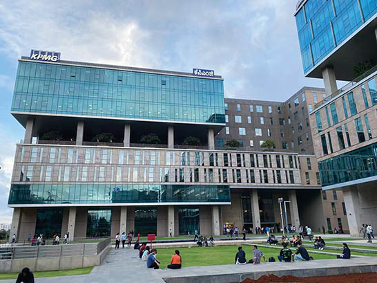 这是位于印度班加罗尔的一个软件园区 曹涛摄 这是位于印度班加罗尔的一个软件园区 曹涛摄