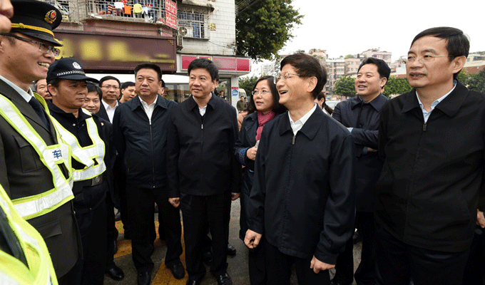 孟建柱廣東調(diào)研：堅定不移地推進(jìn)中國特色司法體制改革