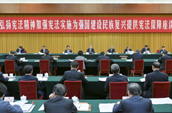 趙樂(lè)際出席“弘揚(yáng)憲法精神，加強(qiáng)憲法實(shí)施，為強(qiáng)國(guó)建設(shè)、民族復(fù)興提供憲法保障”座談會(huì)并講話