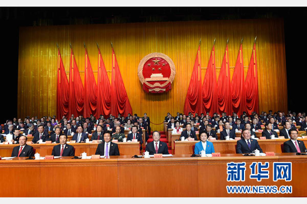 10月1日，慶祝中華人民共和國成立66周年暨新疆維吾爾自治區(qū)成立60周年大會(huì)在新疆人民會(huì)堂隆重舉行。 新華社記者 饒愛民 攝