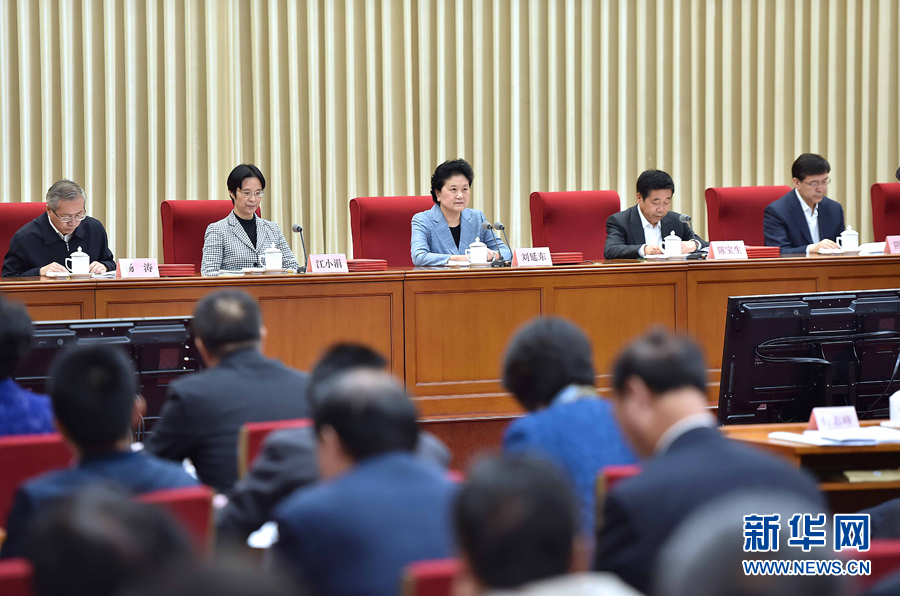 10月20日，中共中央政治局委員、國務(wù)院副總理、國務(wù)院督導(dǎo)委員會(huì)主任劉延?xùn)|在北京出席深化教育督導(dǎo)改革暨第十屆國家督學(xué)聘任工作會(huì)議并講話。新華社記者 李濤 攝
