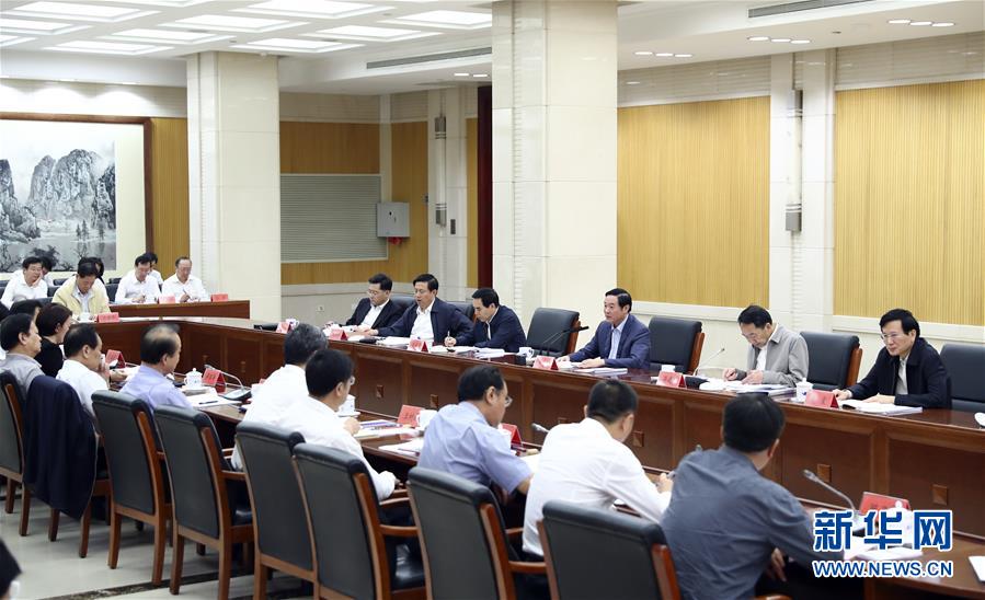 9月21日，中宣部在北京召開中央媒體駐外機構外宣工作座談會。中共中央政治局委員、中央書記處書記、中宣部部長劉奇葆出席座談會并講話。新華社記者 謝環(huán)馳 攝 
