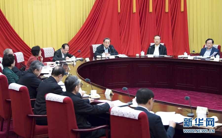 12月22日，全國(guó)政協(xié)主席俞正聲在北京主持召開(kāi)政協(xié)第十二屆全國(guó)委員會(huì)第六十八次主席會(huì)議。 新華社記者 李濤 攝