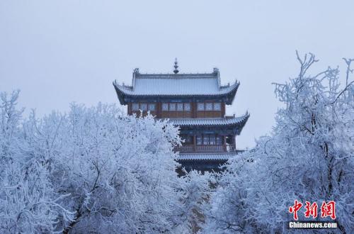 資料圖：小寒時節(jié)，甘肅嘉峪關市迎來了一場大雪。師永紅 攝