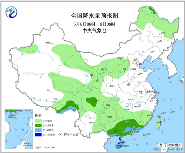 冷空氣要撤啦！今日全國(guó)降水整體弱 華南仍有強(qiáng)對(duì)流
