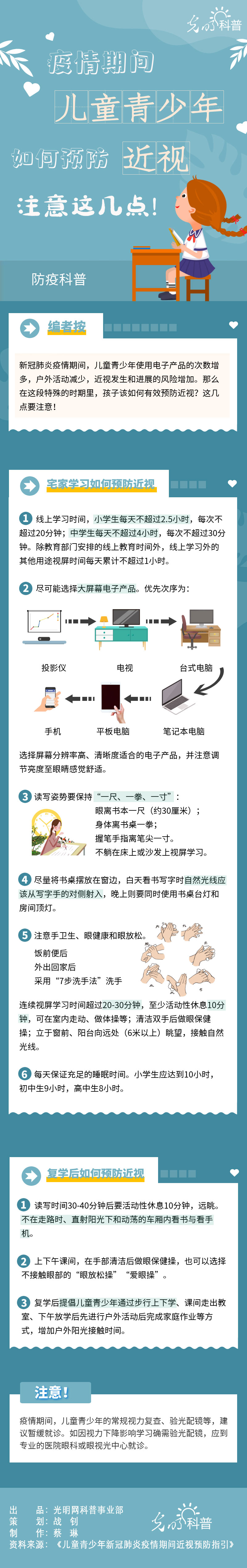 【防疫科普】疫情期間兒童青少年如何預(yù)防近視？注意這幾點(diǎn)！
