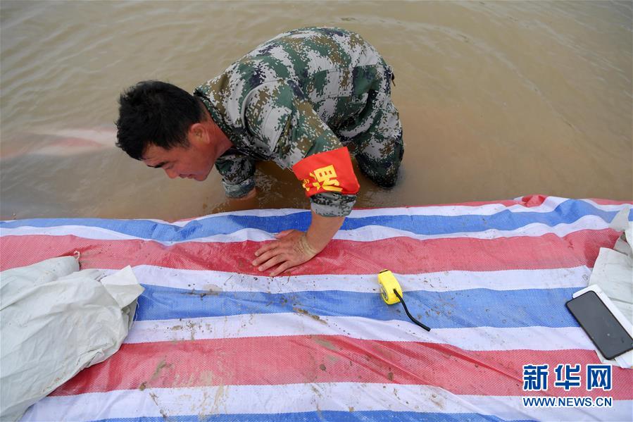 （在習(xí)近平新時(shí)代中國(guó)特色社會(huì)主義思想指引下&mdash;&mdash;新時(shí)代新作為新篇章&middot;習(xí)近平總書記關(guān)切事&middot;圖文互動(dòng)）（1）洪峰浪尖，鮮紅的黨旗高高飄揚(yáng)&mdash;&mdash;記防汛抗洪一線的共產(chǎn)黨員