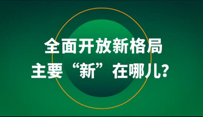全面開放新格局主要“新”在哪兒？