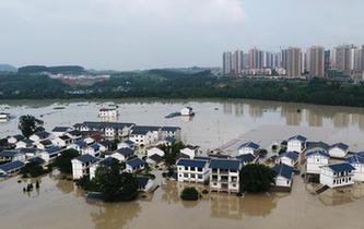 重慶長江、嘉陵江、涪江洪水過境