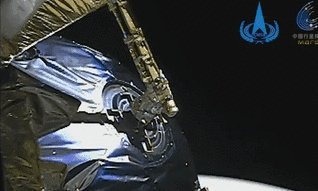 “天問(wèn)一號(hào)”探測(cè)器火星捕獲過(guò)程影像來(lái)了！