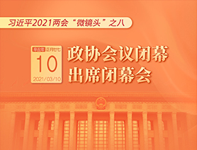 習(xí)近平2021兩會“微鏡頭”之八：3月10日 政協(xié)會議閉幕，出席閉幕會