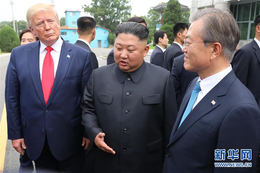 （國際）（3）朝美領(lǐng)導人在板門店會面