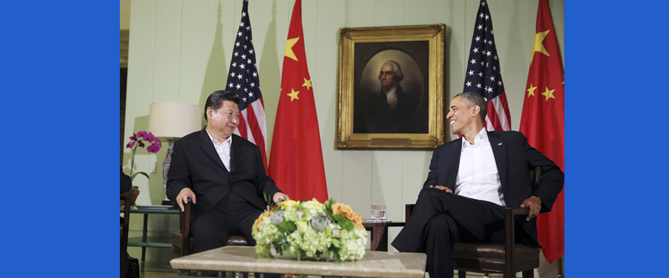 2013年6月，習(xí)近平與美國總統(tǒng)奧巴馬共同會見記者